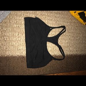 Black sports bra